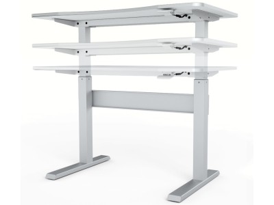 Acava GD03SW 1200 x 675 Gas Spring Height Adjustable Sit-Stand Desk - White