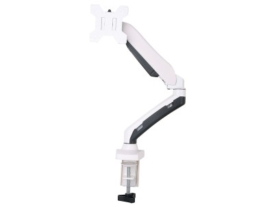 Acava GSA21DS LCD Arm Sit-Stand Desk Mount - White - for 15" - 27" Screens up to 7kg
