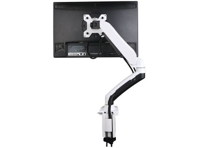 Acava GSA21DS LCD Arm Sit-Stand Desk Mount - White - for 15" - 27" Screens up to 7kg