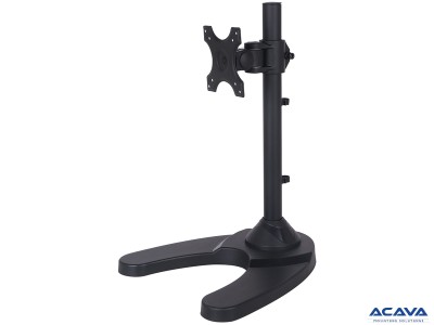 Acava MMS10S LCD Desk Stand - Black - for 15" - 24" Screens up to 6kg