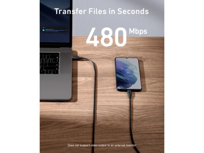 Anker 543 2m USB-C to USB-C Cable - Black