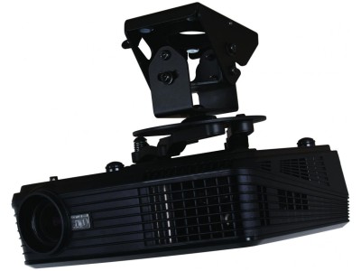 B-Tech BT899/B Heavy Duty Universal Projector Ceiling Mount for Projectors up to 25kg - Black