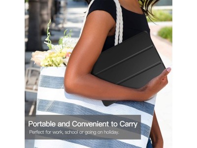 JP-UK Smart Folio Case for iPad 10.2" - Black