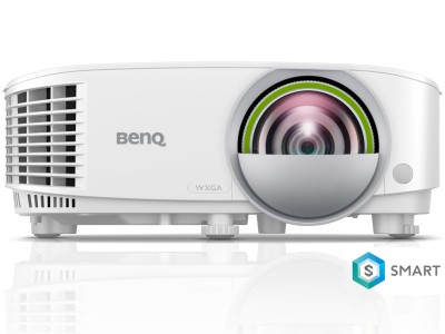 BenQ EW800ST Projector - 3300 Lumens, 16:10 WXGA, 0.49:1 Throw Ratio - Short Throw, Built-In Smart System, Wireless & Bluetooth