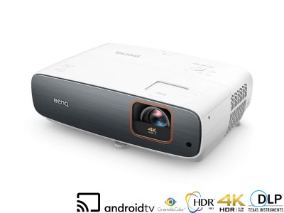 BenQ TK860i Projector - 3300 Lumens, 16:9 4K UHD HDR, 1.13-1.47:1 Throw Ratio - Rec.709, Android TV