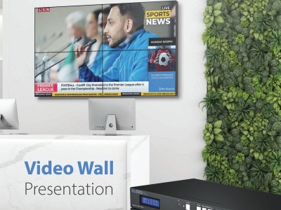 BluStream 4x4 4K HDMI/VGA Matrix with Video Wall and Control