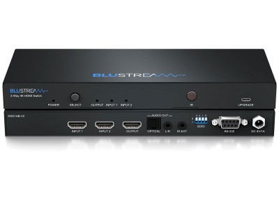 BluStream SW21AB-V2 2-Way 4K HDMI 2.0 HDCP2.2 Switch