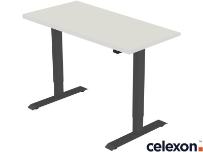Celexon 1000013813 eAdjust-71121 1250 x 750 Single Motor Electric Height Adjustable Sit-Stand Desk - Black