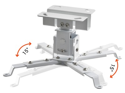 Celexon 1200W MultiCel Projector Economy Ceiling Mount for Projectors up to 25kg - White