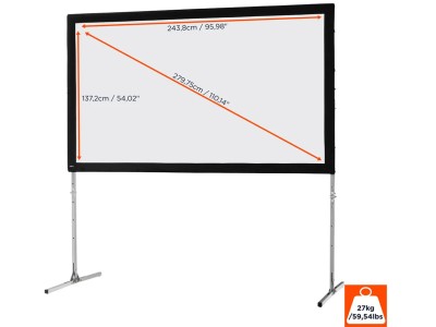 Celexon Mobile Expert 16:9 Ratio 243.8 x 137.2cm Folding Frame Screen - 1090330 - Front Projection