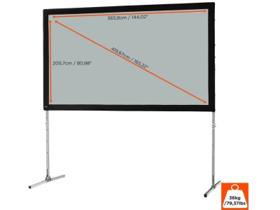 Celexon Mobile Expert 16:9 Ratio 365.8 x 205.7cm Folding Frame Screen - 1090340 - Rear Projection