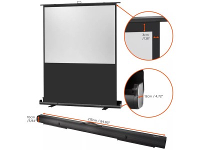 Celexon Mobile Professional Plus 16:9 Ratio 194 x 109cm Portable Pull-Up Floor Projector Screen - 1090368