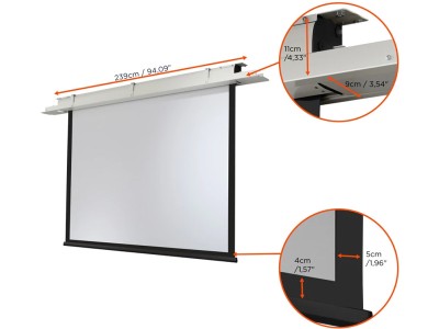 Celexon Recessed Expert 4:3 Ratio 220 x 165cm Ceiling Recessed Electric Projector Screen - 1090201