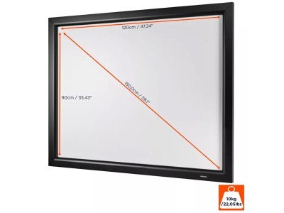 Celexon Home Cinema 4:3 Ratio 120 x 90cm Fixed Frame Projector Screen - 1090228