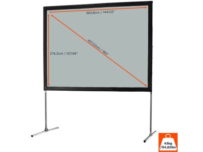 Celexon Mobile Expert 4:3 Ratio 365.8 x 274.3cm Folding Frame Screen - 1090341 - Rear Projection