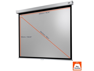 Celexon Manual Professional Plus 4:3 Ratio 200 x 150cm Pull-Down Projector Screen - 1090782