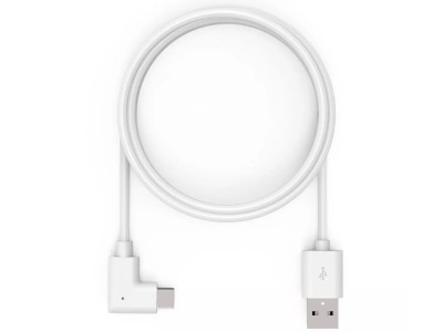 Compulocks 6FT90DUSBCW 2m Right-Angled USB-C to USB-A Cable - White