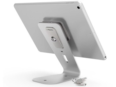 Compulocks HoverTab Security Lockable Tablet Display Stand for all iPads, Tablets and Smartphones - Silver