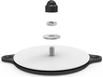 Compulocks NSWBMID - Kiosk Swivel Base Plate for use with Nollie Kiosk and AV Conference Room Capsule