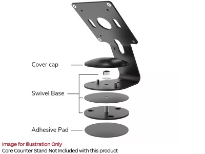 Compulocks SWBB - Swivel Base for use with Core Stand - Black
