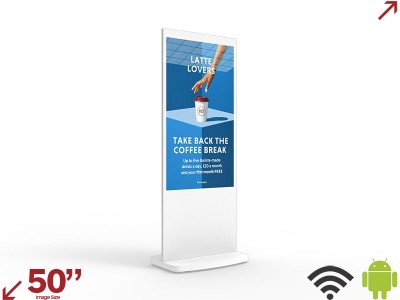 Digital Advertising DAL50HD9W 50” USB FreeStanding Digital Poster