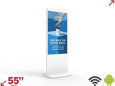Digital Advertising DAL55HD9W 55” USB FreeStanding Digital Poster