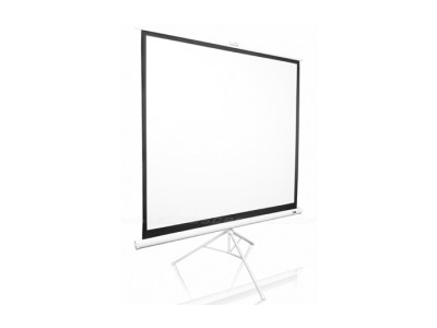 Elite Screens Tripod 1:1 Ratio 127 x 127cm Portable Tripod Projector Screen -T71NWS1 - White Frame