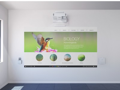 Epson EB-1485Fi Projector - 5000 Lumens, 16:9 Full HD 1080p, 0.27-0.37:1 Throw Ratio - Laser Lamp-Free Ultra Short Throw Wireless Finger-Touch Interactive