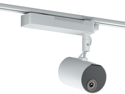 Epson ELPMB66W White Lighting Track Mount for specified Epson LightScene Projectors