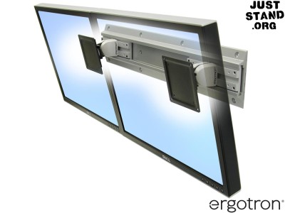 Ergotron 28-514-800 Neo-Flex Dual Monitor Wall Mount - Silver - for Screens up to 24" and below 11.3kg