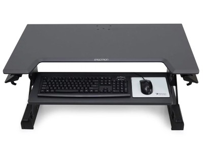 Ergotron 33-406-085 WorkFit-TL Sit-Stand Desktop Workstation - Black