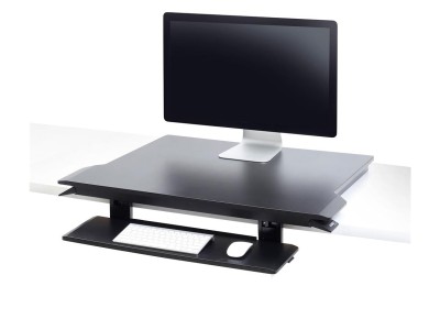 Ergotron 33-467-921 WorkFit-TX Sit-Stand Desktop Workstation - Black