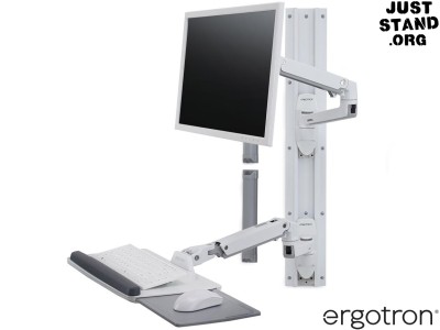 Ergotron 45-551-216 LX Wall Mount System Workstation - White