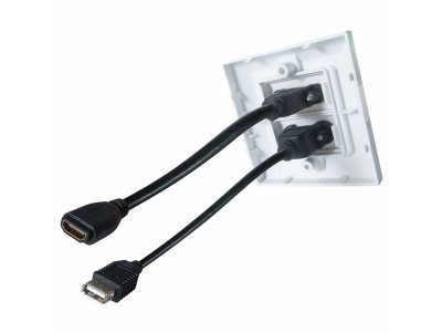 FastFlex Universal 10m AV Faceplate Cable Kit for HDMI & USB - 20-1100/HDMI/USB