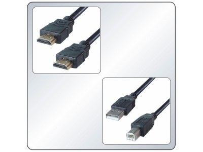 FastFlex Universal 5M AV Faceplate Cable Kit for HDMI & USB - 20-1050/HDMI/USB