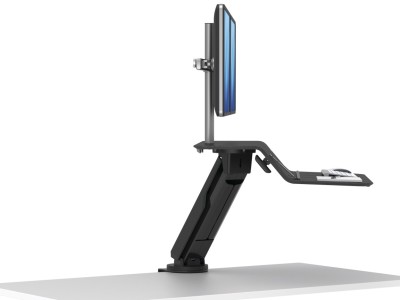 Fellowes 8081601 Lotus™ RT Dual LCD Arm Sit-Stand Workstation - Black