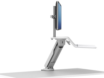 Fellowes 8081801 Lotus™ RT Dual LCD Arm Sit-Stand Workstation - White