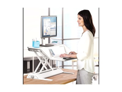 Fellowes 9901 Lotus™ Sit-Stand Workstation - White