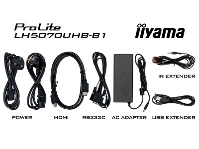 iiyama ProLite LH5070UHB-B1 50” 4K Smart Hi-Bright Large Format Display