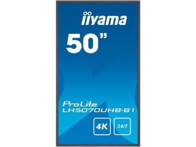 iiyama ProLite LH5070UHB-B1 50” 4K Smart Hi-Bright Large Format Display