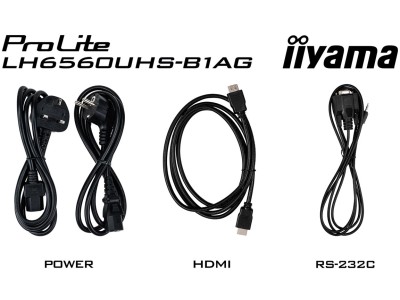 iiyama ProLite LH6560UHS-B1AG 65” 4K Digital Signage Display with iiSignage²