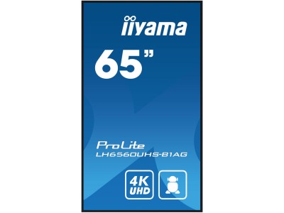 iiyama ProLite LH6560UHS-B1AG 65” 4K Digital Signage Display with iiSignage²