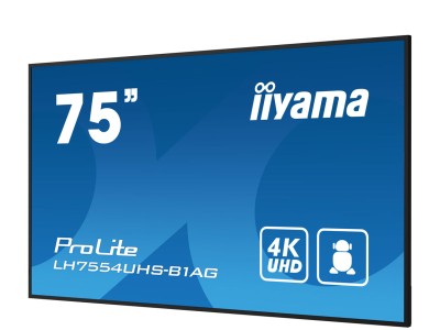 iiyama ProLite LH7554UHS-B1AG 75” 4K Digital Signage Display with iiSignage²