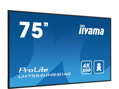 iiyama ProLite LH7554UHS-B1AG 75” 4K Digital Signage Display with iiSignage²