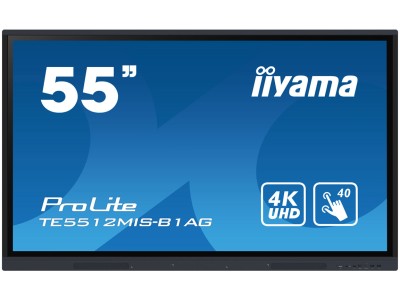 iiyama ProLite TE5512MIS-B1AG 55” 4K iiWare 10.0 Business Interactive Touchscreen