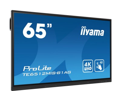 iiyama ProLite TE6512MIS-B1AG 65” 4K iiWare 10.0 Business Interactive Touchscreen