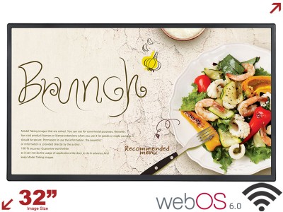 LG 32SM5J 32” Smart Digital Signage Display with WebOS 6.0
