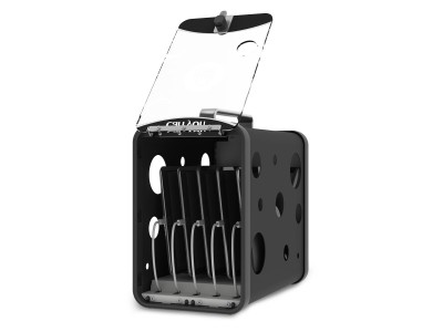 LocknCharge CarryOn MK2 Mobile Charging Station With USB-C - Store and Charge 5 Bay iPads or Tablets - LNC10494