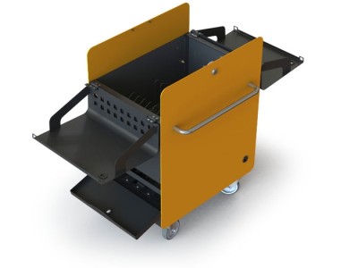 LoxBox 20 Bay Secure Charging Cart for iPads & Chromebooks - LBX-V3-ONB20UKB