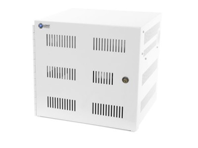 Loxit iBank 8 / 7708-USB-A-SC with Standard Dividers - iPad Desktop Storage, Charge and Sync, 8 Bay, Android Compatible